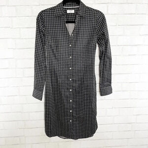 Untuckit for Her Black & White Dotted Long Sleeve Dress Women's Size 0
